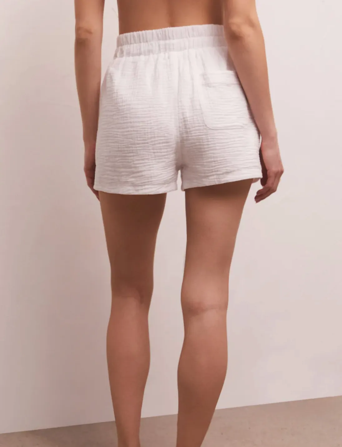 All Set Gauze Short - White