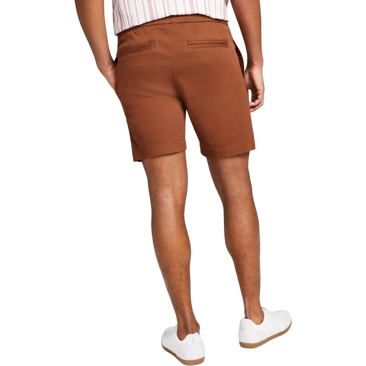 And Now This Mens Twill Solid Casual Shorts
