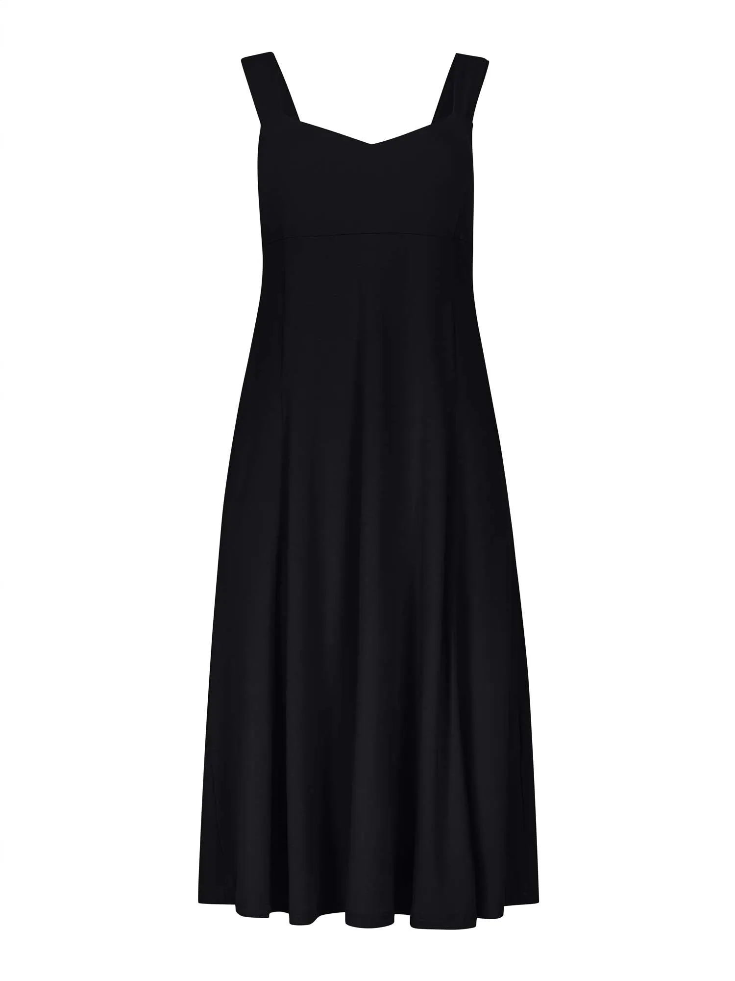 Bamboo Essential Dress with Pockets - Black