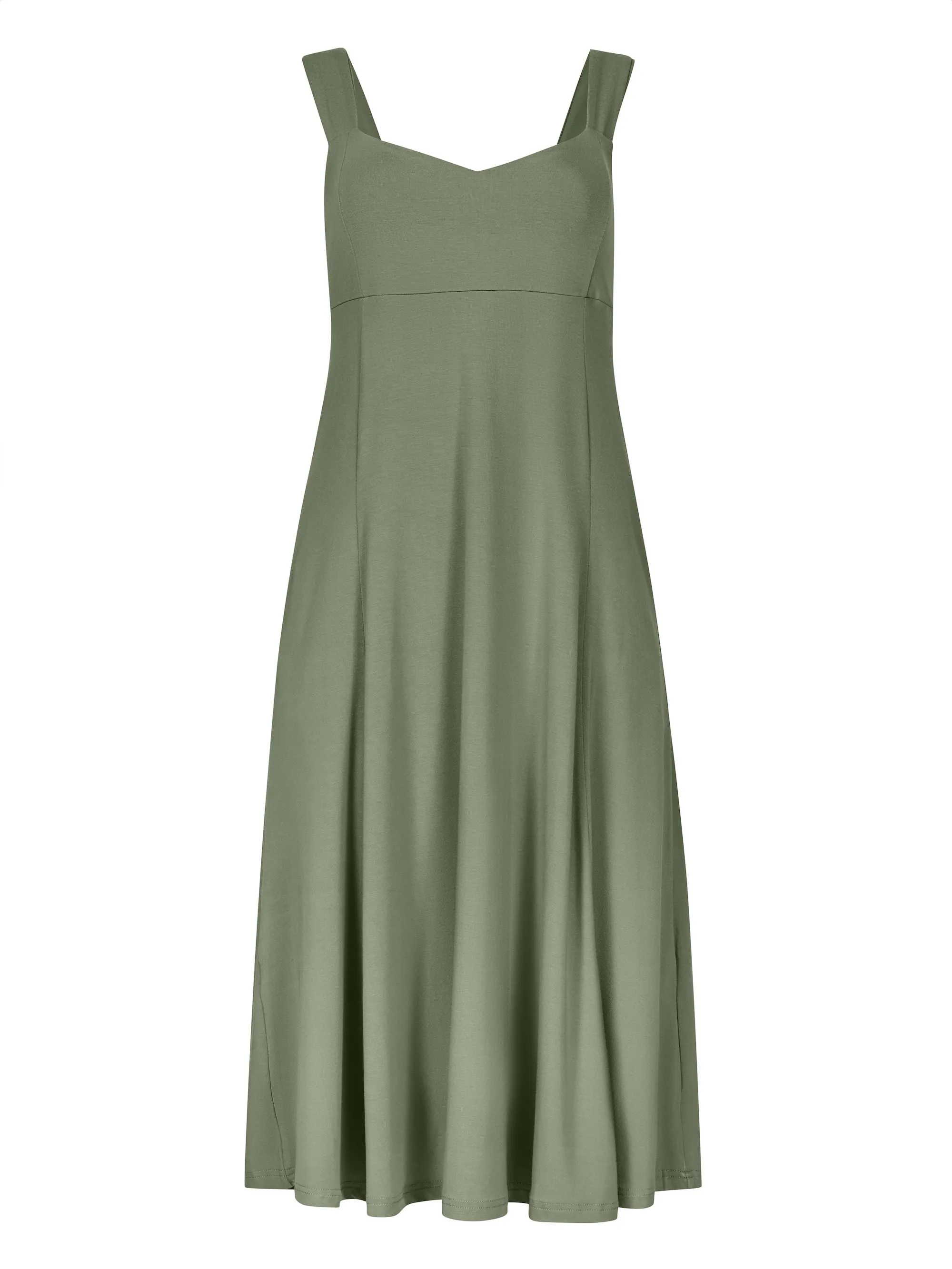Bamboo Essential Dress with Pockets - Eucalyptus