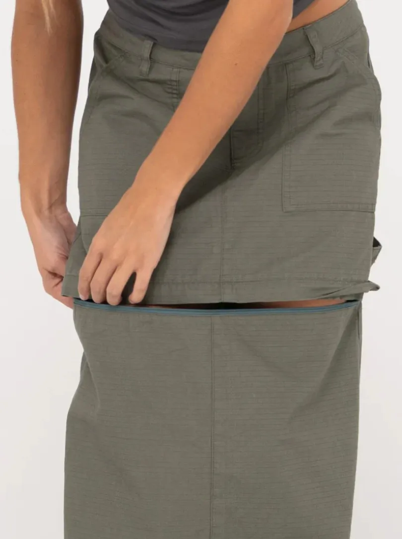 Billie Low-Rise Ripstop Zip Off Skirt
