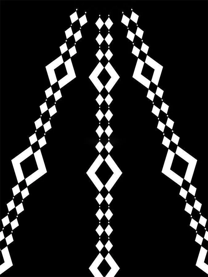 Black 1960's Geometric Pattern Pockets A-Line Retro Printed Casual Dresses