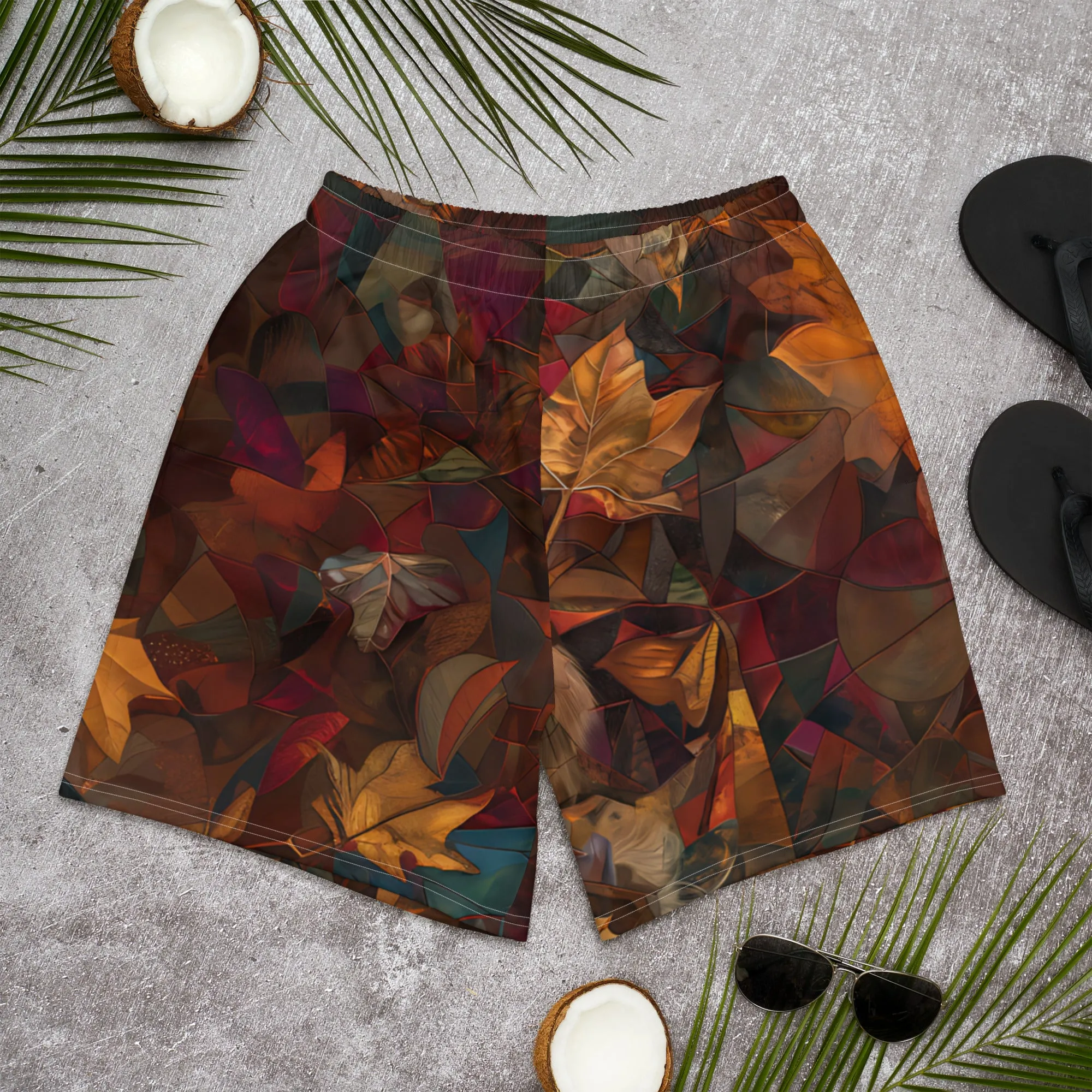Bright Delight Top All-Over Print Unisex Athletic Long Shorts