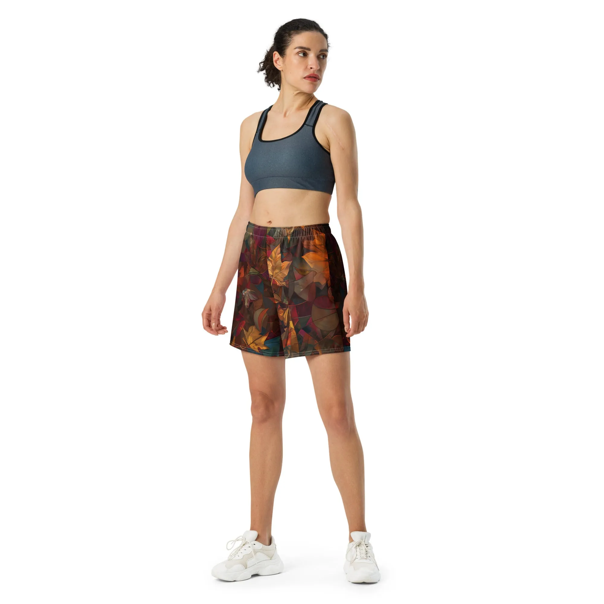 Bright Delight Top All-Over Print Unisex Athletic Long Shorts