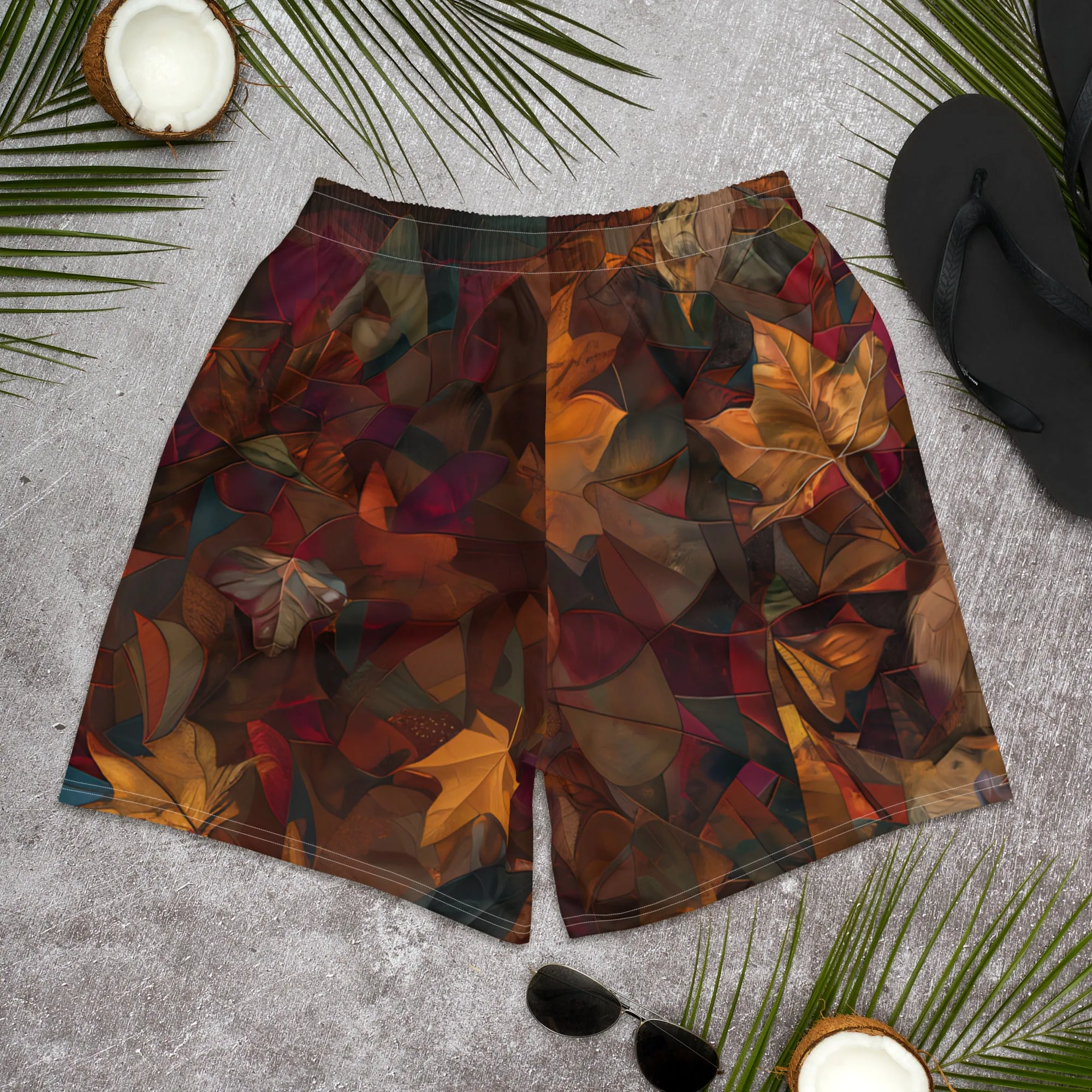 Bright Delight Top All-Over Print Unisex Athletic Long Shorts