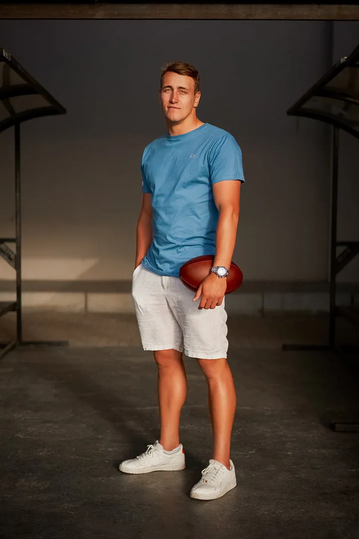 Core Tee in Aegean Blue
