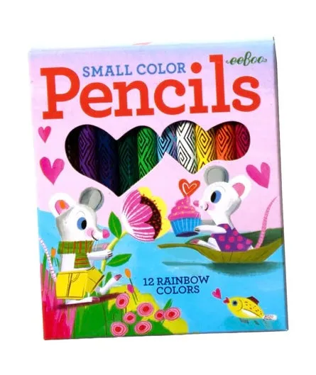 eeBoo Valentine Rainbow Pencils