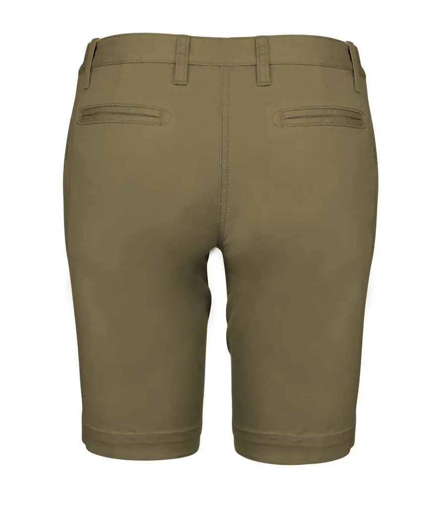 Kariban Ladies Chino Bermuda Shorts | Light Khaki