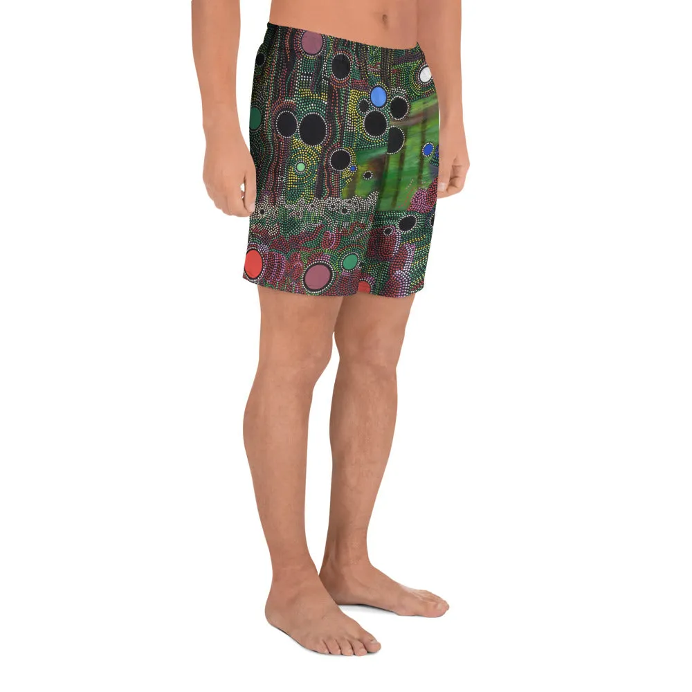 Men's Athletic Long Shorts - Particles
