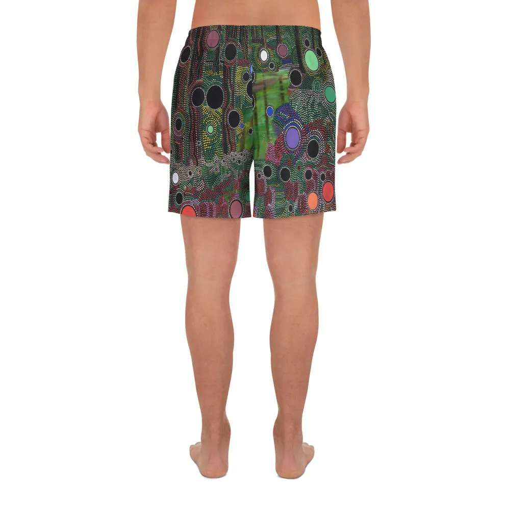 Men's Athletic Long Shorts - Particles