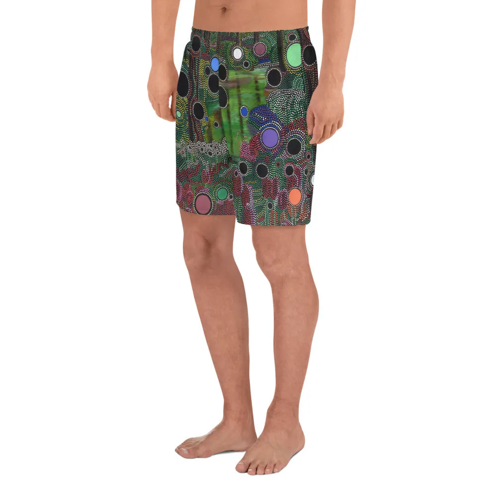 Men's Athletic Long Shorts - Particles