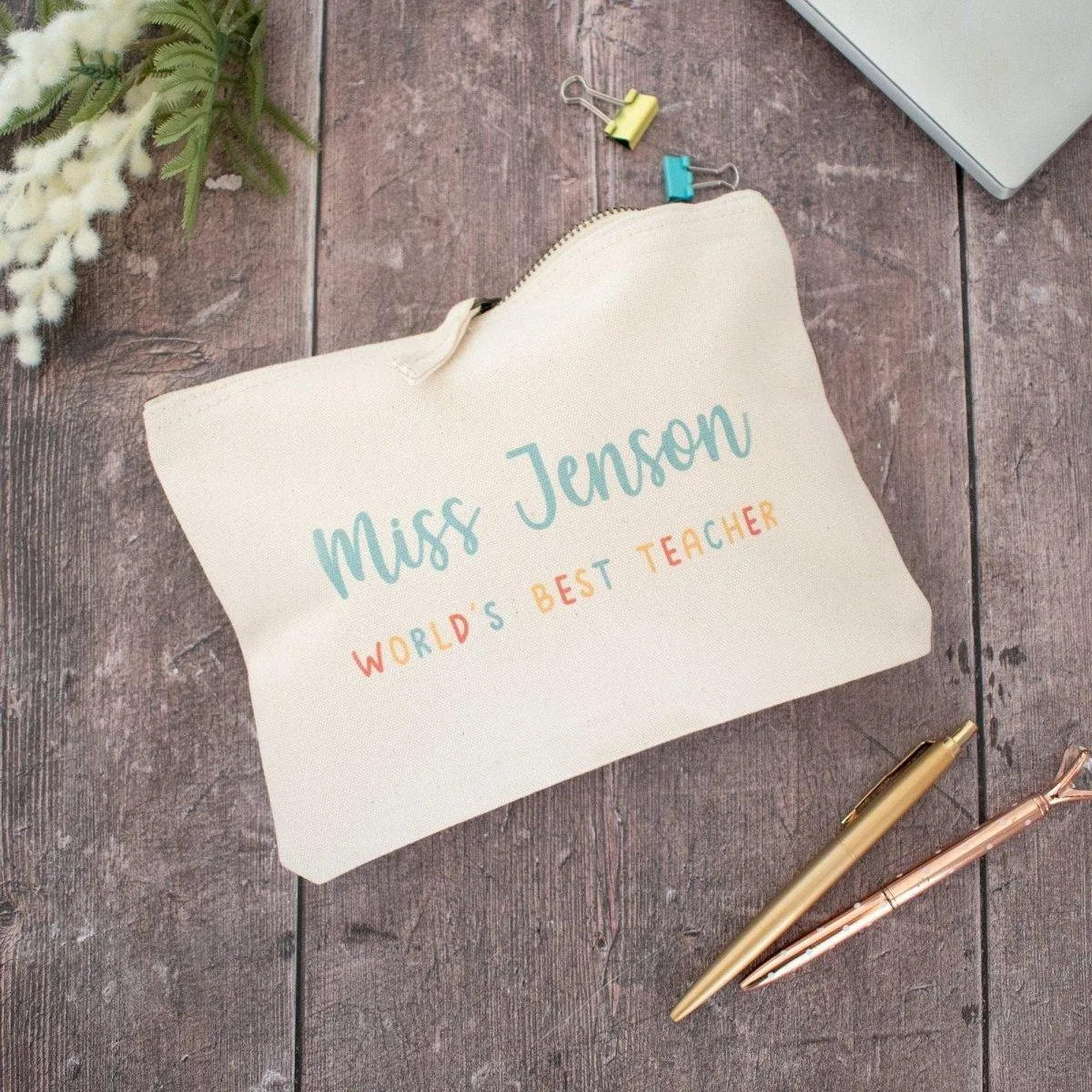Personalised Teacher Pencil Case, Best Teacher Gift Pencil Case, Female Personalised Teacher Gifts, Personalised Pencil Case, Appreciation