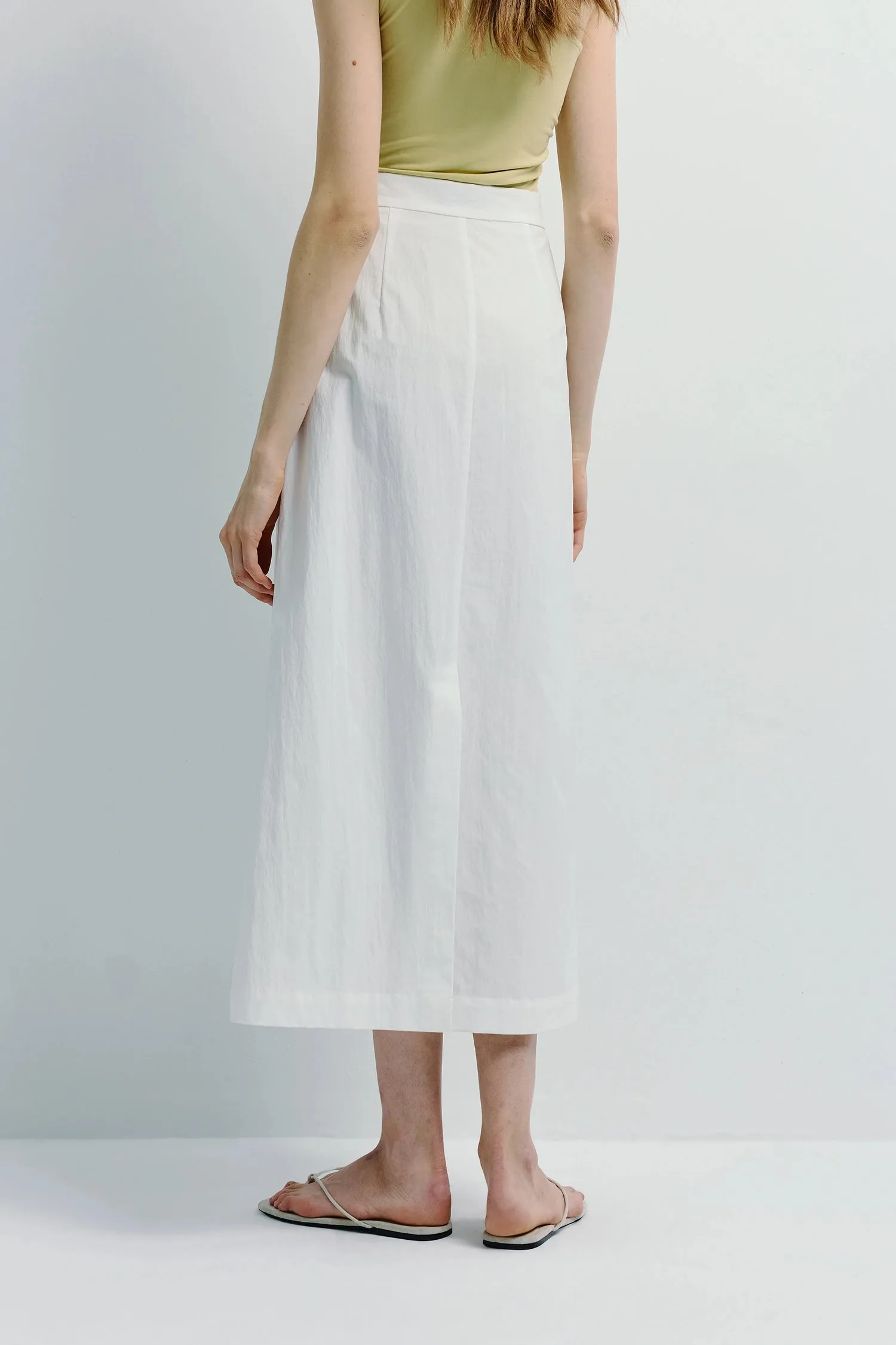 Savoie Crinkled Poplin Skirt