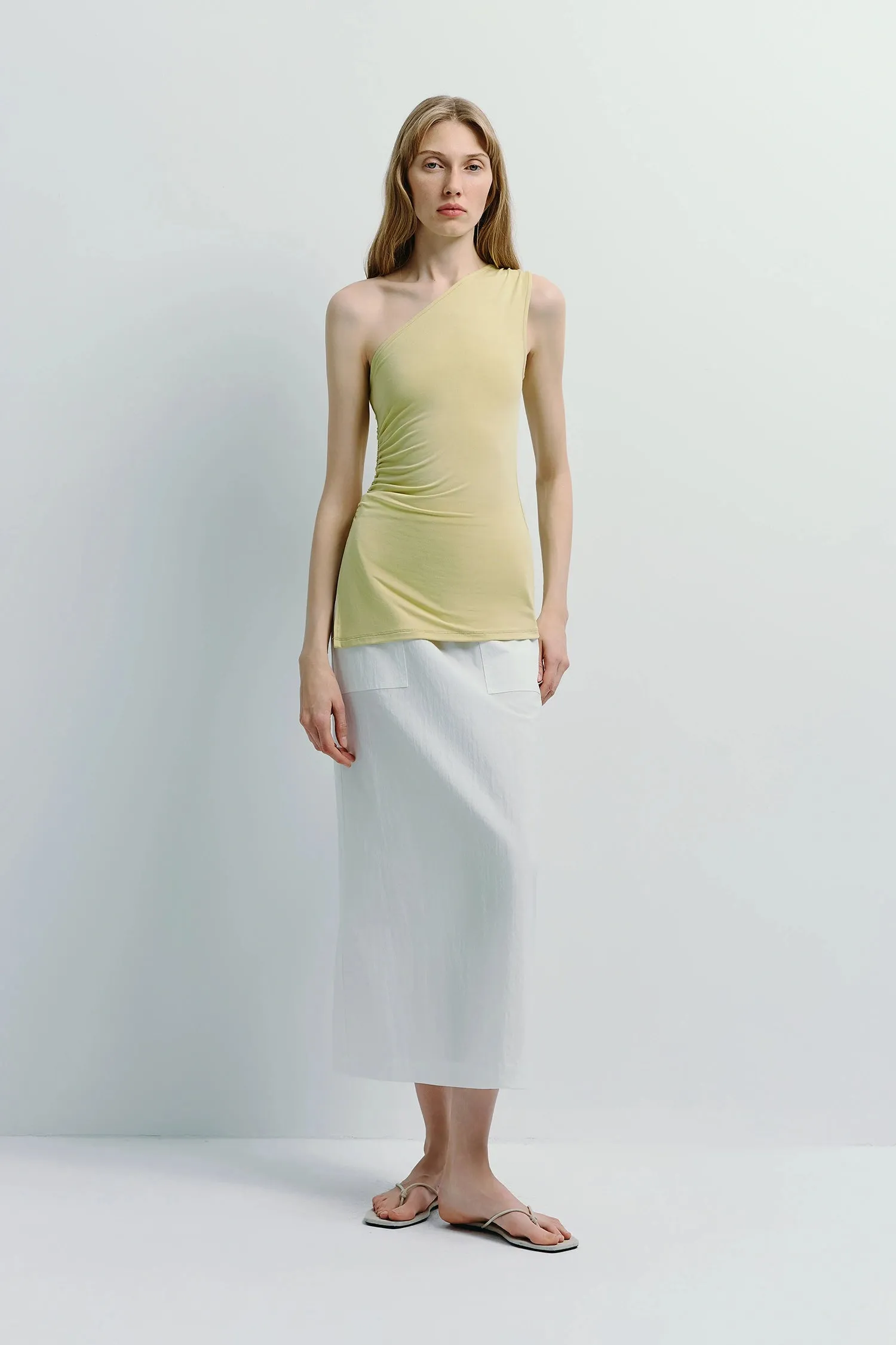 Savoie Crinkled Poplin Skirt