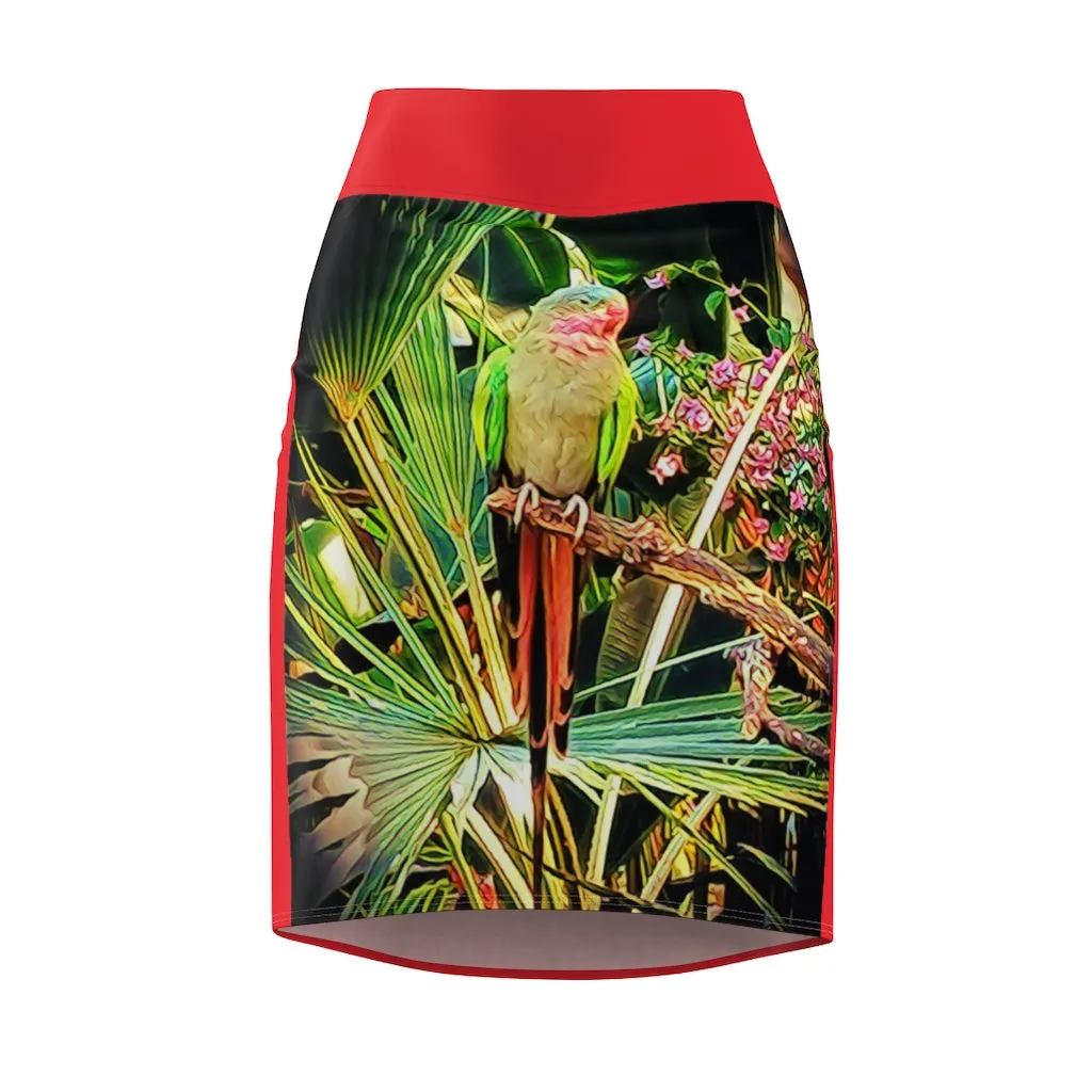 Women's Pencil Skirt   PARROT