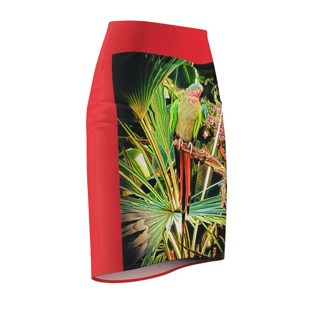 Women's Pencil Skirt   PARROT