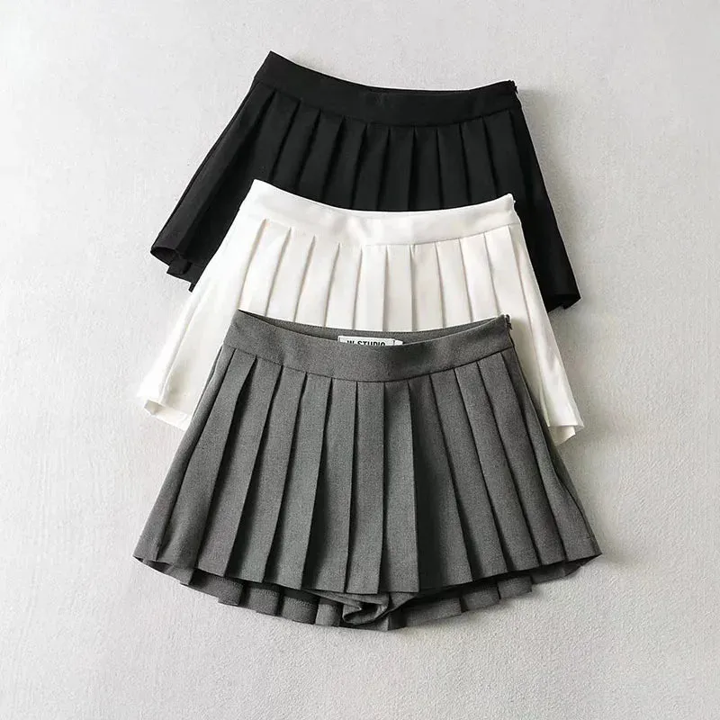 Zoki Sexy Women Pleated Skirts