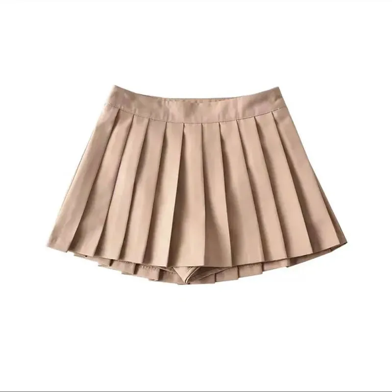 Zoki Sexy Women Pleated Skirts
